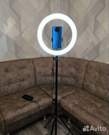 Свет для съемки 33см круглая лампа со штативом