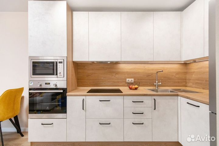 Цена за всю кухню пвх. Серый лофт арт.5994