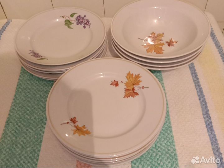 Тарелки Дулёво, ссср,Сирень,Клён,новые