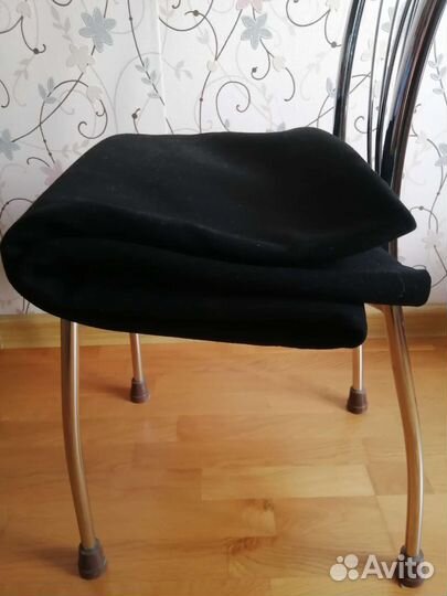 Отрез драповой ткани СССР ретро чёрный цвет