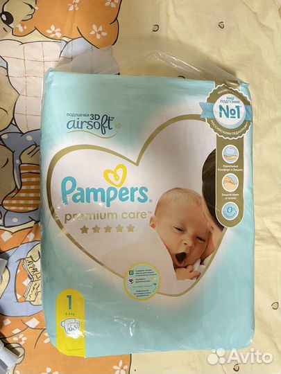 Pampers premium care 1 новые