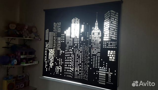 Жалюзи ночной город (арт: 01)