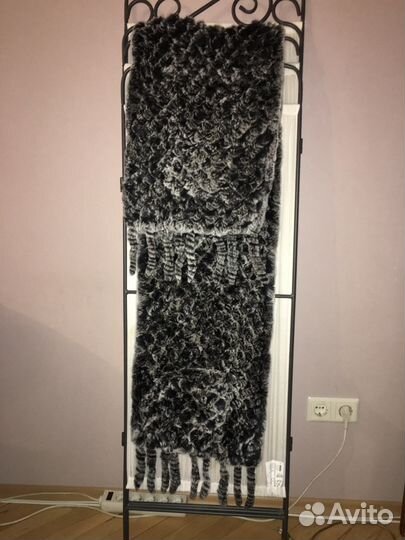 Женский шарф из меха кролика