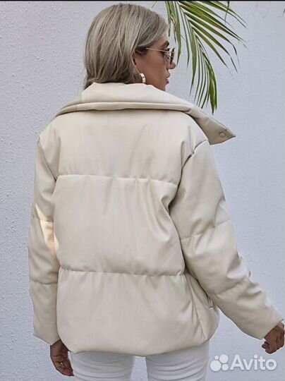 Куртка из эко-кожи зимняя