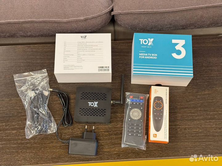 TOX 3 с аэропультом 4000 кан андроид тв приставка