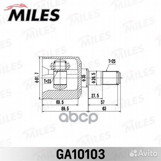 ШРУС hyundai elantra/lantra 95-00/matrix 01-10