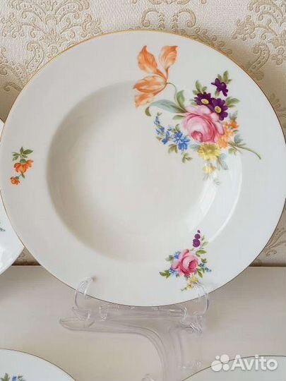 Тарелки мейсенский букет ГДР