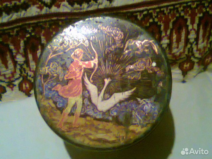 Коробка жестяная Сказка СССР винтаж