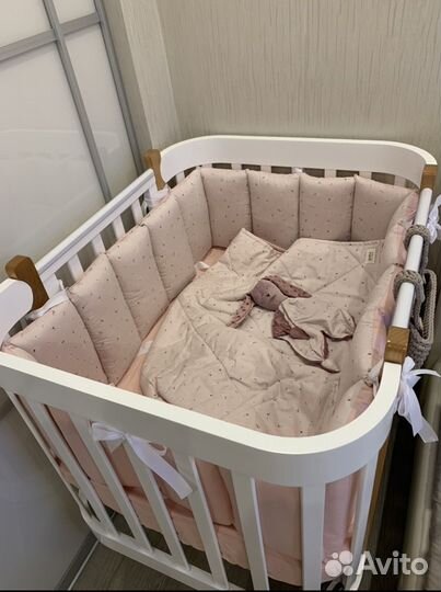 Бортики в кроватку happy baby