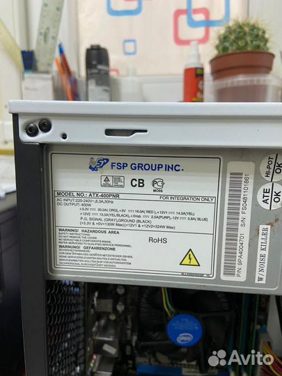 Игровой пк i5 3470/GTX1050Ti/16gb/SSD