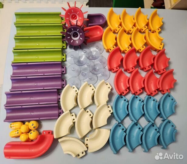 Игра для ванной водная горка 66 деталей sedola