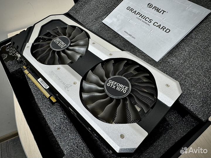 GTX 1070 Super JetStream 8Gb. Игровая на пломбе