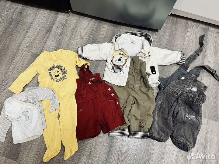 Одежда пакетом на мальчика 74 80
