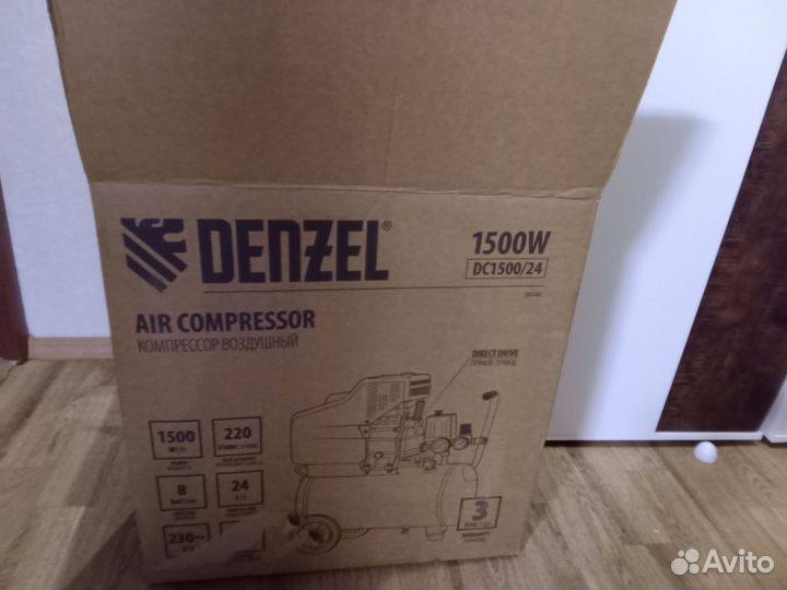 Компрессор воздушный denzel DK1500/24