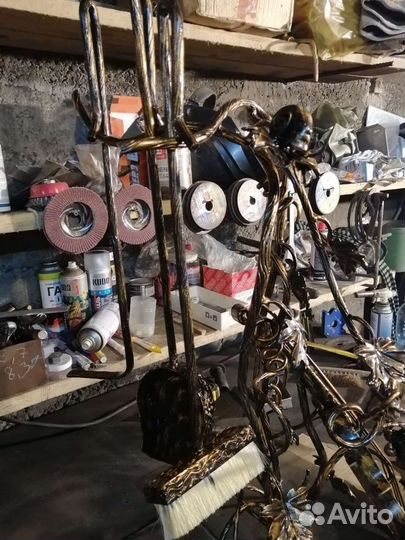 Кованый каминный набор