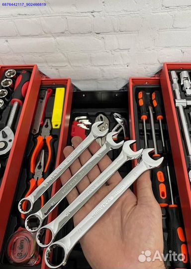 Набор инструментов в ящике 85 предметов