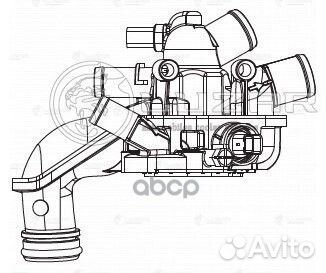 Термостат в сборе для а/м PSA 308 (07) /C4 (10)