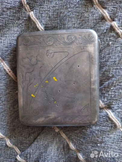 Портсигар серебряный 1917 года