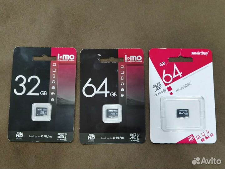 Флешки и карты памяти MicroSD, 128gb/64gb/32gb