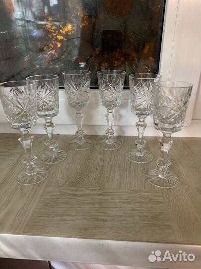Хрустальные фужеры рюмки СССР