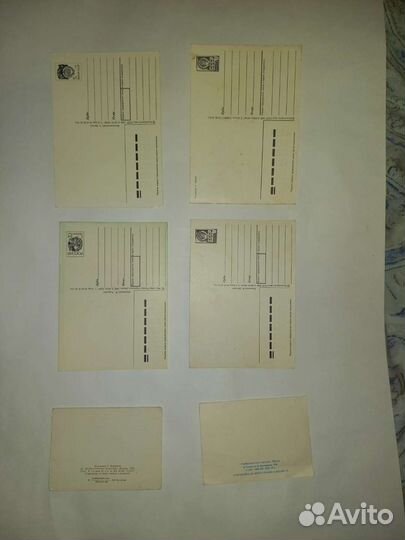 Открытки СССР чистые,ссср почтовые карточки, почта