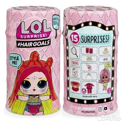 LOL Surprise Hairgoals Pins Новая Кукла США Пинс