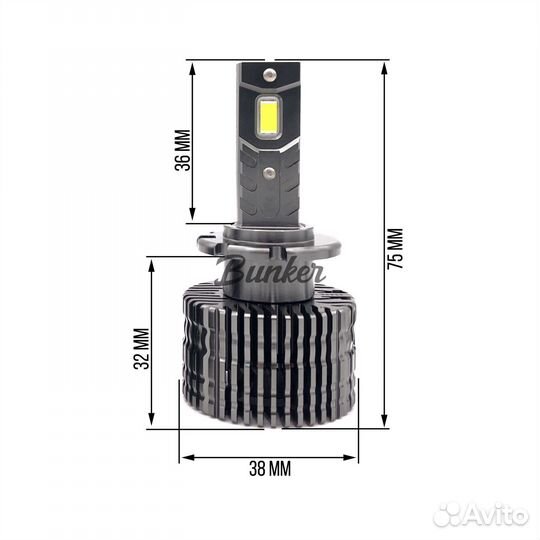 Светодиодные LED лампы под штатный ксенон D4S