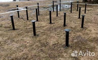 Установка Винтовых сваи