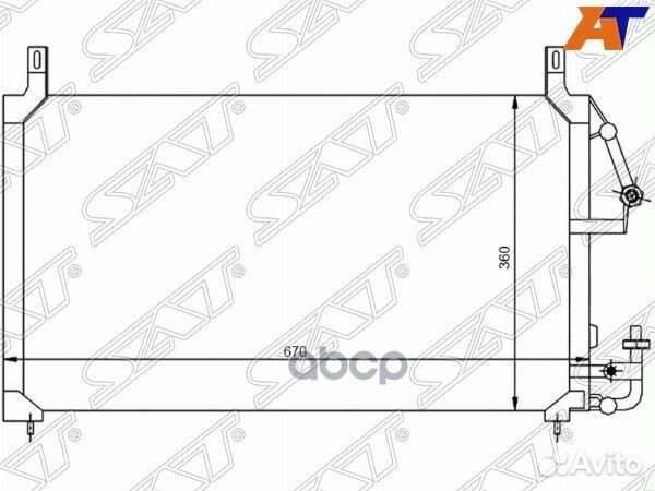 Радиатор кондиционера Daewoo Nexia 94-16 / Espero