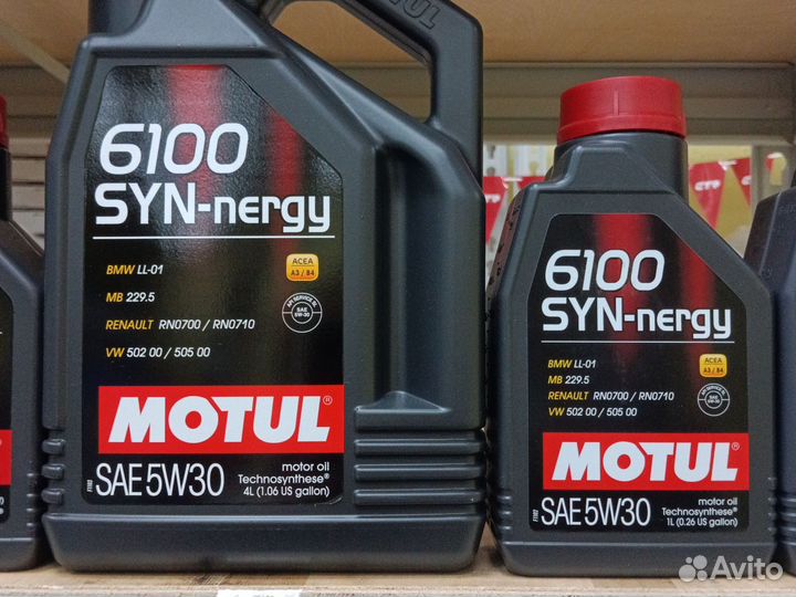 Масло моторное 5w30 Motul 6100 SYN-nergy