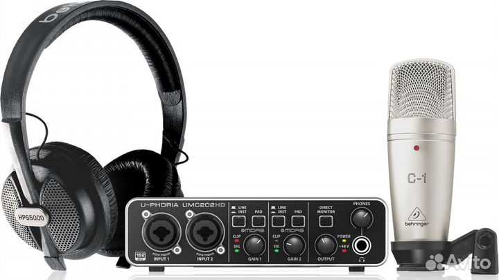 Behringer U-phoria studio PRO студийный комплект