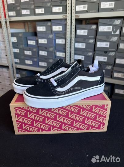 Оригинальные кроссовки Vans Old Skool Black White