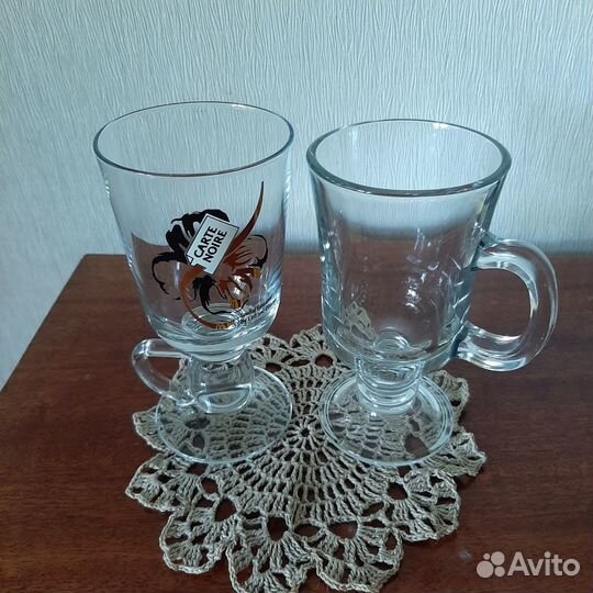 Бокалы для грога из жаропрочного стекла