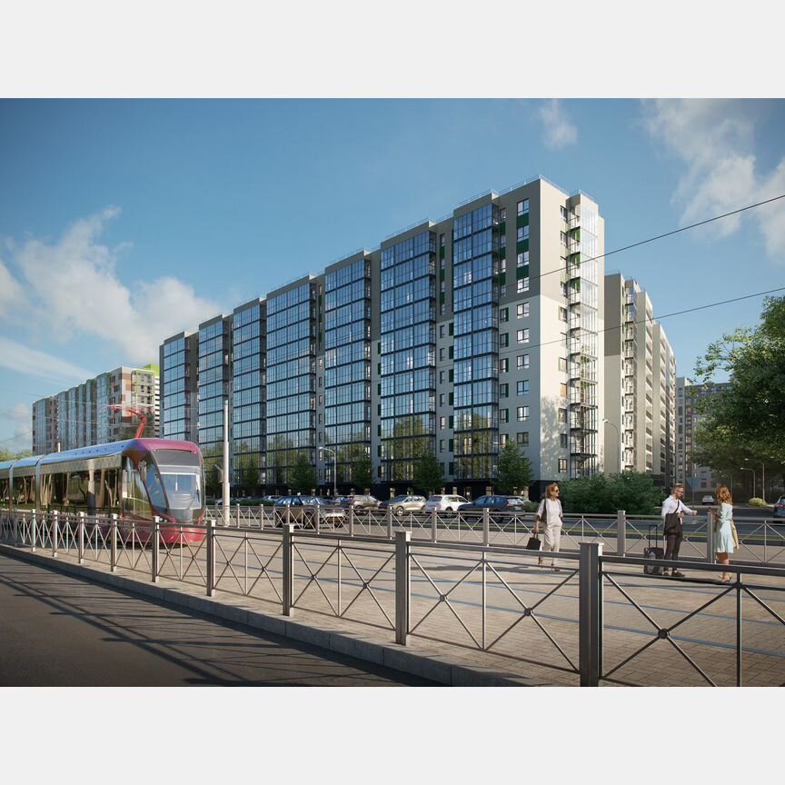2-к. квартира, 53 м², 10/12 эт.