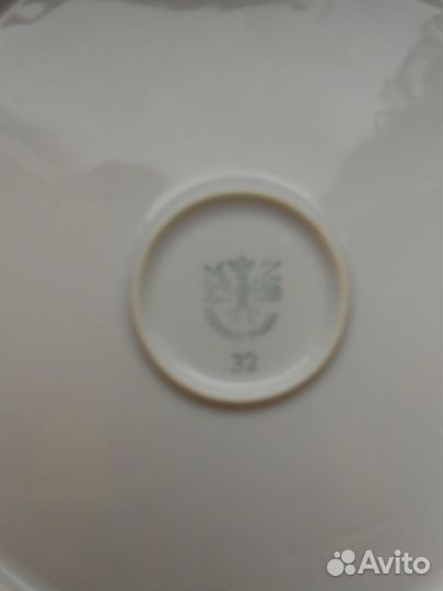 Маслёнка немецкая фарфоровая. Винтаж