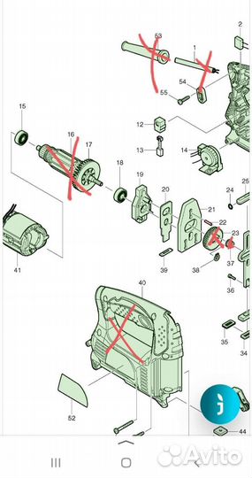 Запчасти для лобзика makita 4329