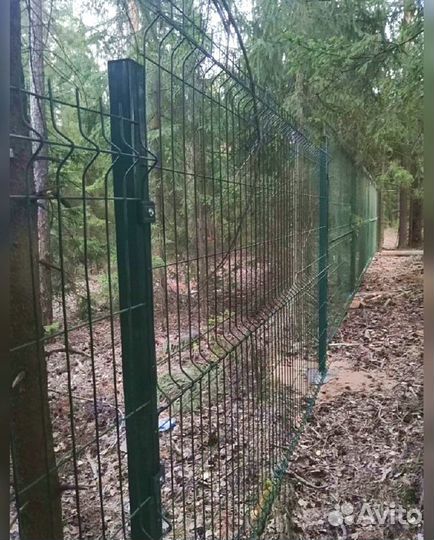 Забор из 3д сетки