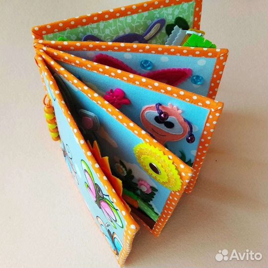 Развивающая кинижка - малышка из фетра