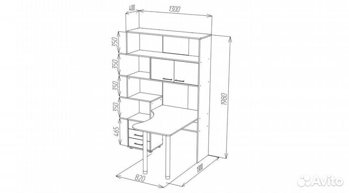 Стол компьютерный угловой ск-53