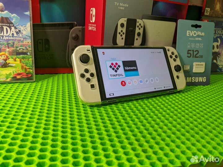 Новый switch oled 512gb прошит