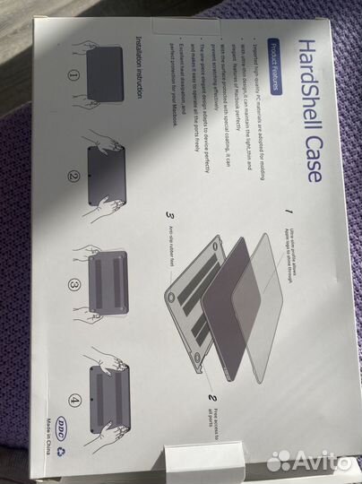 Чехол накладка пластиковая для macbook pro 13