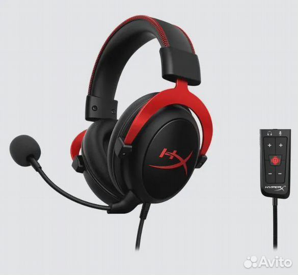 Наушники игровые проводные HyperX с микрофоном