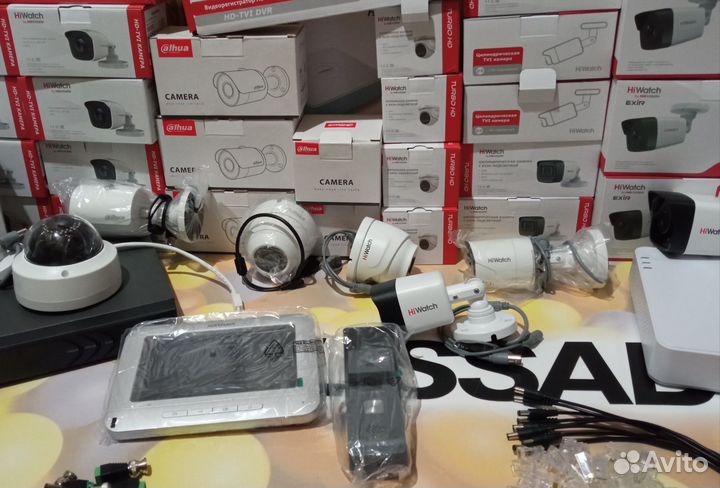 Полностью готовые комплекты видеонаблюдения,уличны