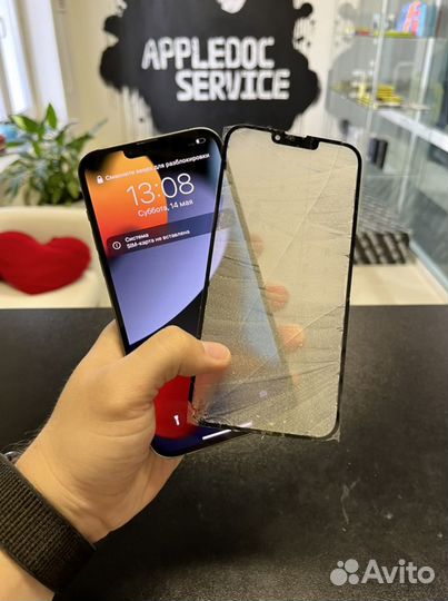 Замена стекла телефона iPhone samsung honor realme