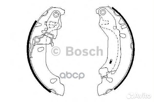 Колодки торм барабан к-т 0986487669 Bosch