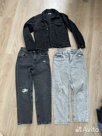 Джинсы zara 140, вещи для девочки zara 134-140