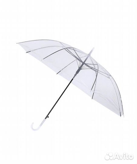 Зонт трость прозрачный