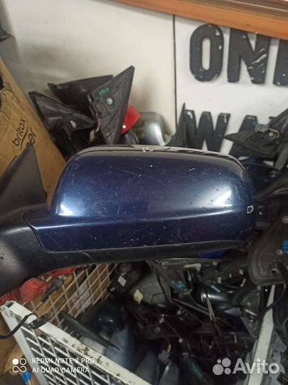 Пассат В5 Зеркало левое оригинал (синий)