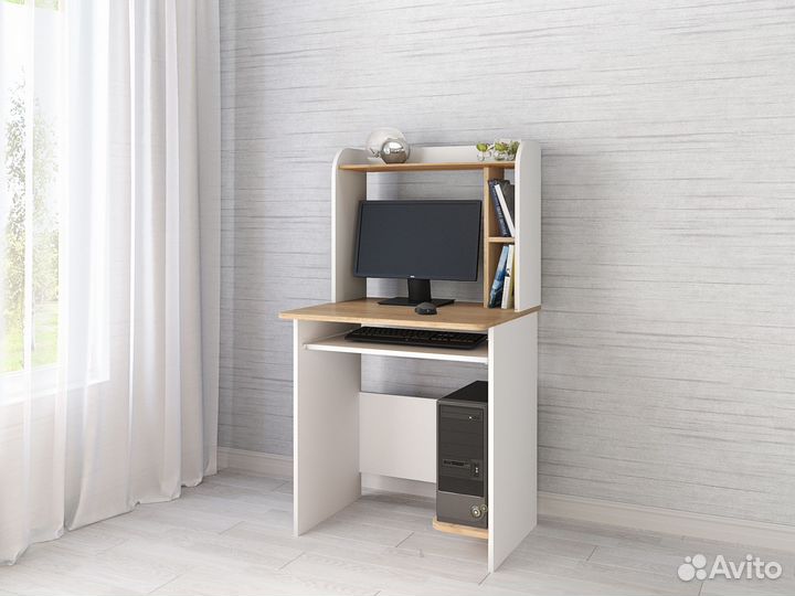 Грета-1 Компьютерный стол венге/дуб молочный