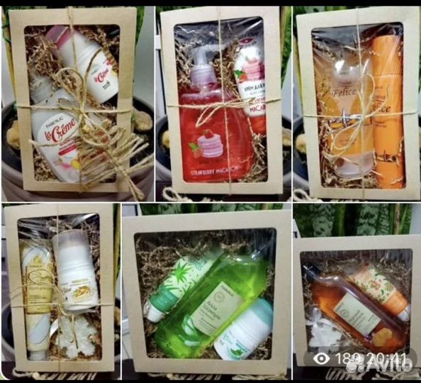 Наборы для подарка, боксы Avon, Faberlic